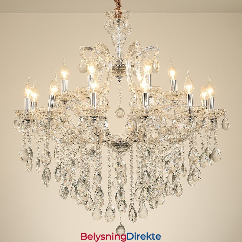 18 (12+6) Lysende Krystalllysekrone