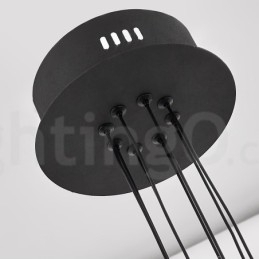 8-Lys Nordisk Postmodern Lysekrone Fra 2021 Med Akrylskjermer