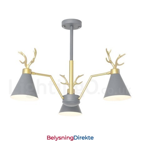 3-Lys Nordisk Macaron Moderne Gevirlysekrone