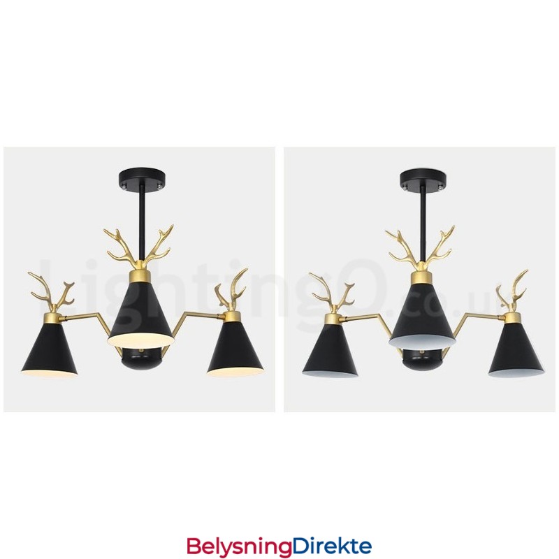 3-Lys Nordisk Macaron Moderne Gevirlysekrone