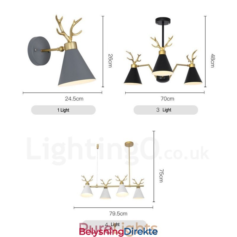 4-Lyss Nordisk Macaron Moderne Gevirlysekrone