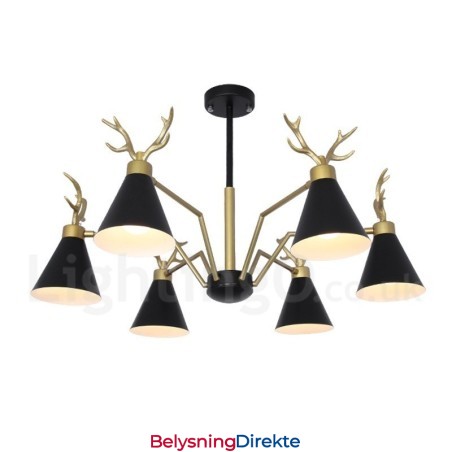 6 Lys Nordisk Macaron Moderne Gevirlysekrone