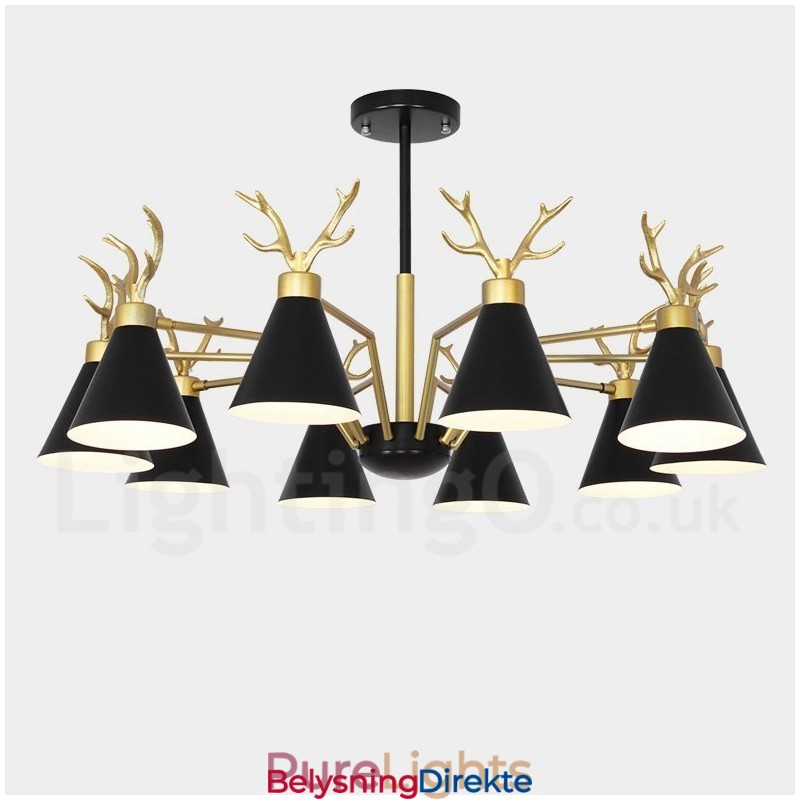 10-Lyss Nordisk Macaron Moderne Gevirlysekrone