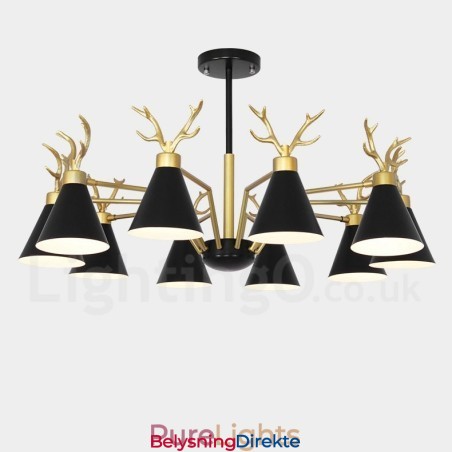 10-Lyss Nordisk Macaron Moderne Gevirlysekrone