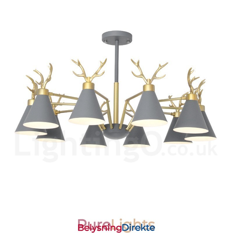 10-Lyss Nordisk Macaron Moderne Gevirlysekrone