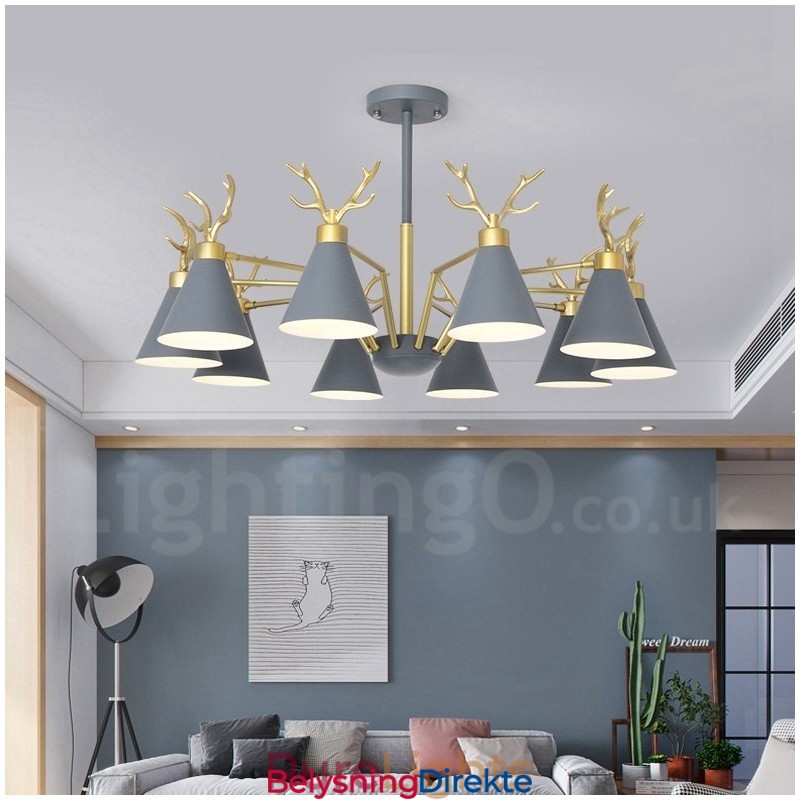 10-Lyss Nordisk Macaron Moderne Gevirlysekrone