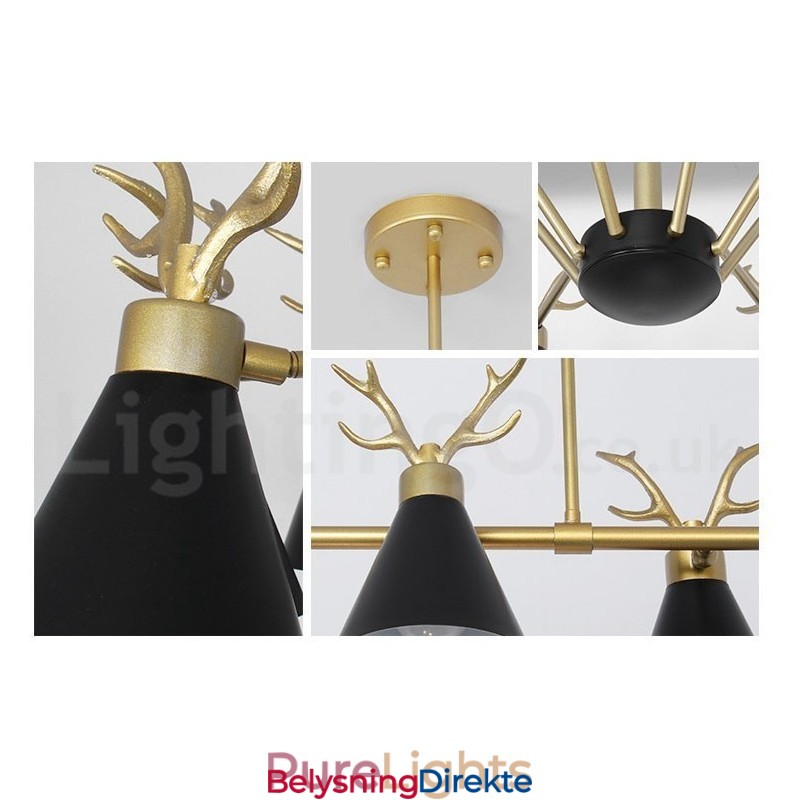 10-Lyss Nordisk Macaron Moderne Gevirlysekrone