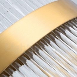 Postmoderne Luksuriøs Rund Krystall Pendellampe I Utstillingshall