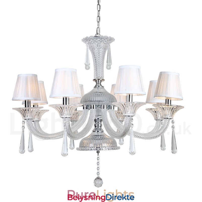 Klar Krystalllysekrone