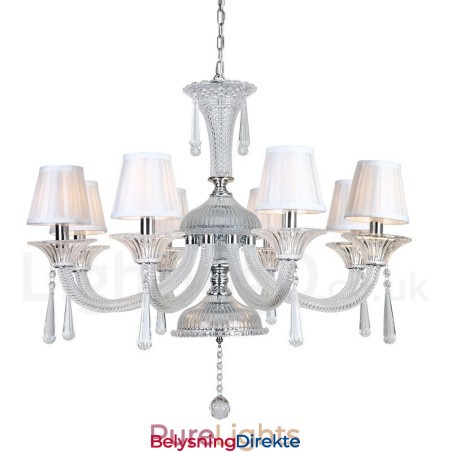 Klar Krystalllysekrone