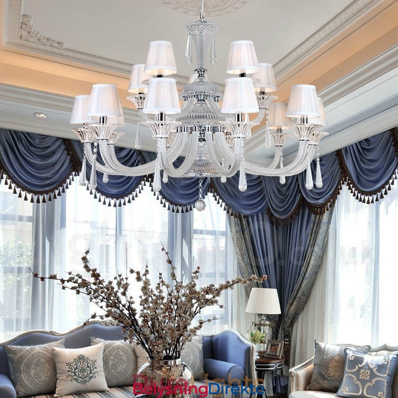 Klar Krystalllysekrone