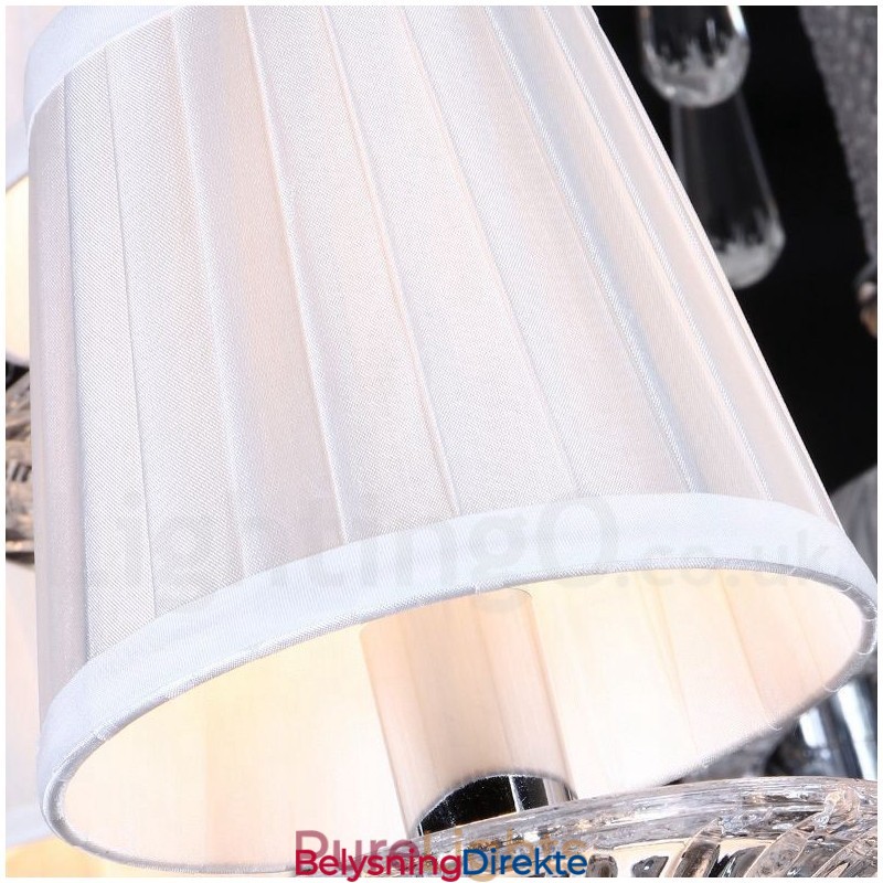 Klar Krystalllysekrone