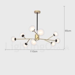 Postmoderne Magic Beans Lysekrone Utstillingshall