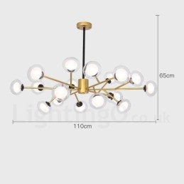 Postmoderne Magic Beans Lysekrone Utstillingshall