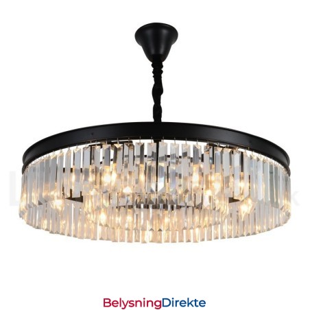 Postmoderne Luksuriøs Rund K9 Krystall Anheng Lysekrone Lys Utstillingshall