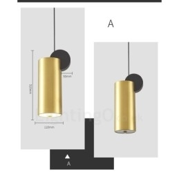 4 Stiler Gullsvart Postmodern Pendellampe