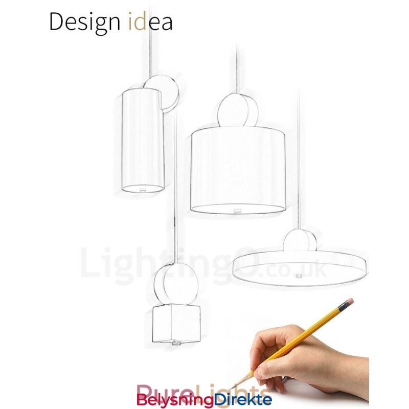 4 Stiler Gullsvart Postmodern Pendellampe