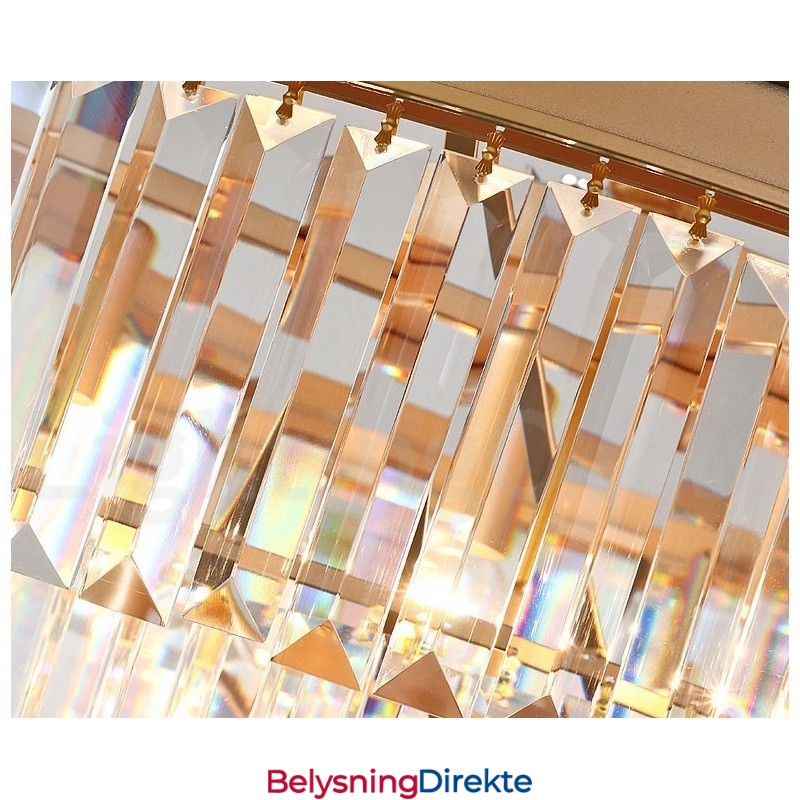 Postmoderne Luksuriøs Rund K9 Krystall Anheng Lysekrone Lys Utstillingshall