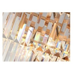 Postmoderne Luksuriøs Rund K9 Krystall Anheng Lysekrone Lys Utstillingshall