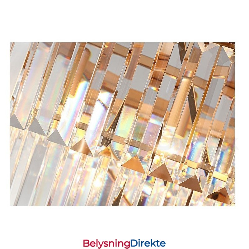 Postmoderne Luksuriøs Rund K9 Krystall Anheng Lysekrone Lys Utstillingshall