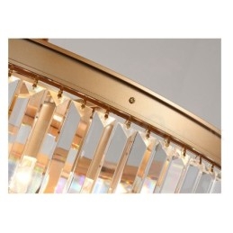 Postmoderne Luksuriøs Rund K9 Krystall Innfelt Taklampe I Utstillingshall