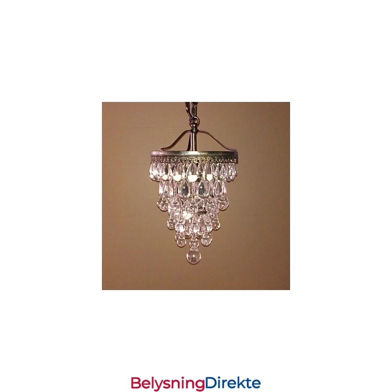 Krystallperleformet Moderne Anheng Med 1 Lyskilde Og Antikkfarget Armatur