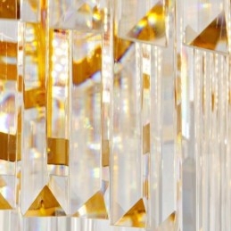 Gull Postmoderne Luksuriøs Rund K9 Krystall Anheng Lysekrone Utstillingshall