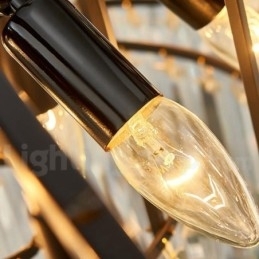 Årets Luksuriøse Postmoderne Gullrund K9 Krystallanhengslysekrone Utstillingshall