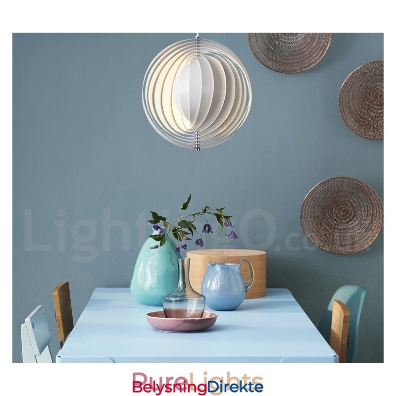 Globe Hvit Roter Postmodern Diy Pendellampe