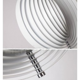 Globe Hvit Roter Postmodern Diy Pendellampe