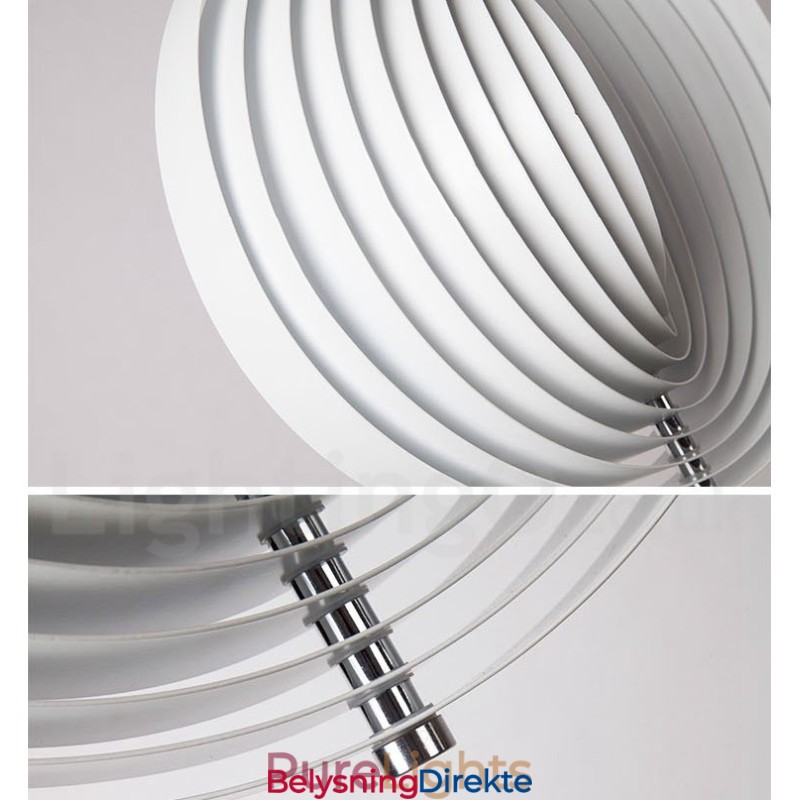 Globe Hvit Roter Postmodern Diy Pendellampe