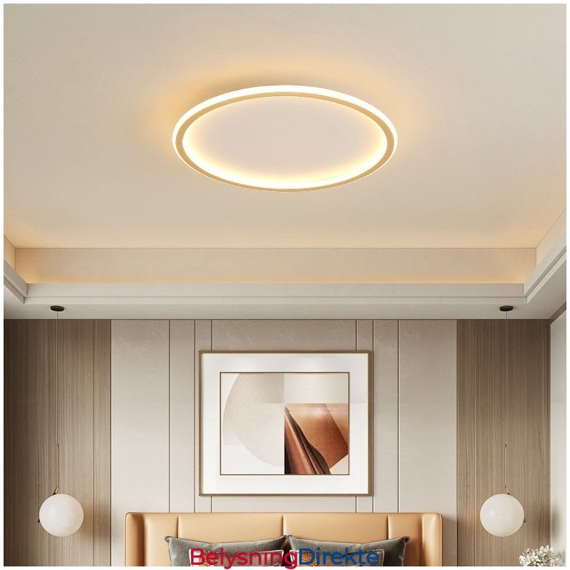 Ultratynne Dimbare Moderne, Samtidskunstneriske Nordiske Taklamper Med Fjernkontroll, Kan Også Brukes Som Vegglampe