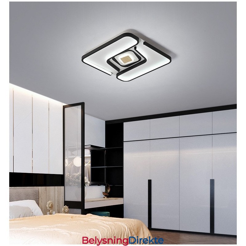 Firkantet Moderne Samtidskunstnerisk Innfelt Lampe