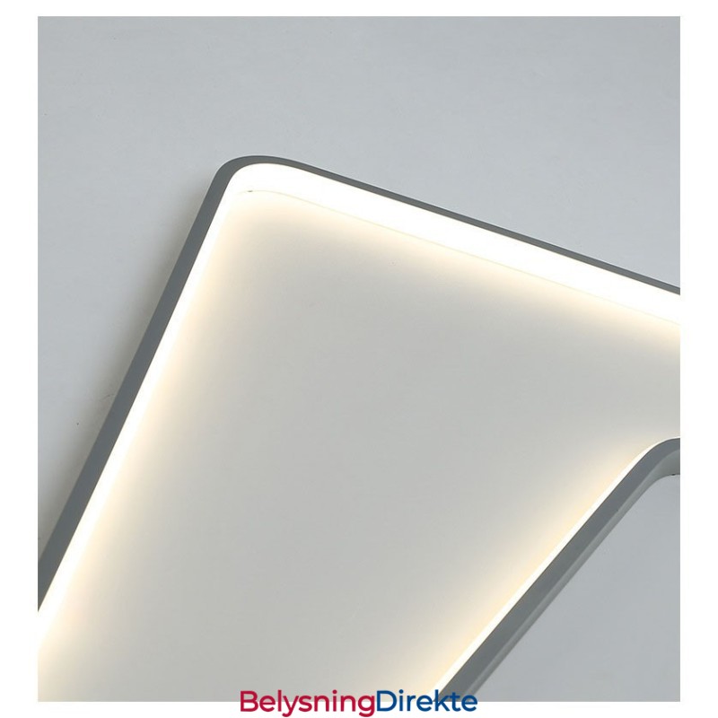 Firkantet Moderne Samtidskunstnerisk Innfelt Lampe