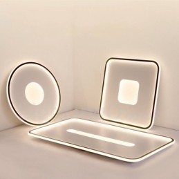 Ultratynne Dimbare Moderne, Samtidskunstneriske Nordiske Taklamper Med Fjernkontroll, Kan Også Brukes Som Vegglampe