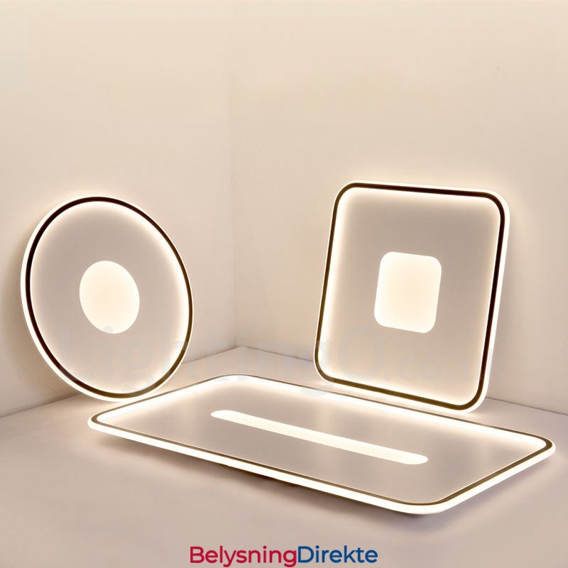 Ultratynne Dimbare Moderne, Samtidskunstneriske Nordiske Taklamper Med Fjernkontroll, Kan Også Brukes Som Vegglampe