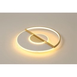 Gullfargede Ultratynne Moderne, Samtidskunstneriske Nordiske Taklamper Med Fjernkontroll, Kan Også Brukes Som Vegglampe