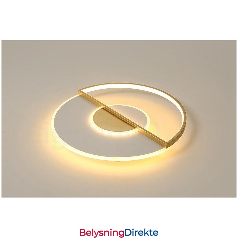 Gullfargede Ultratynne Moderne, Samtidskunstneriske Nordiske Taklamper Med Fjernkontroll, Kan Også Brukes Som Vegglampe