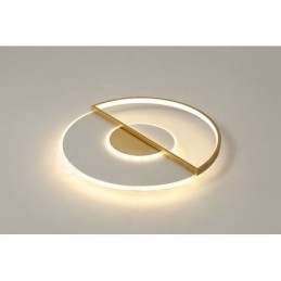 Gullfargede Ultratynne Moderne, Samtidskunstneriske Nordiske Taklamper Med Fjernkontroll, Kan Også Brukes Som Vegglampe