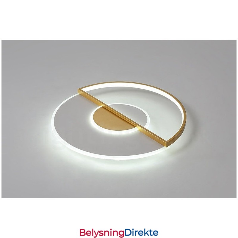 Gullfargede Ultratynne Moderne, Samtidskunstneriske Nordiske Taklamper Med Fjernkontroll, Kan Også Brukes Som Vegglampe