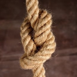 Retro Håndlaget Hamptau-Lysekronelampe I Industriell Landlig Stil