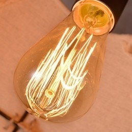 Retro Håndlaget Hamptau-Lysekronelampe I Industriell Landlig Stil