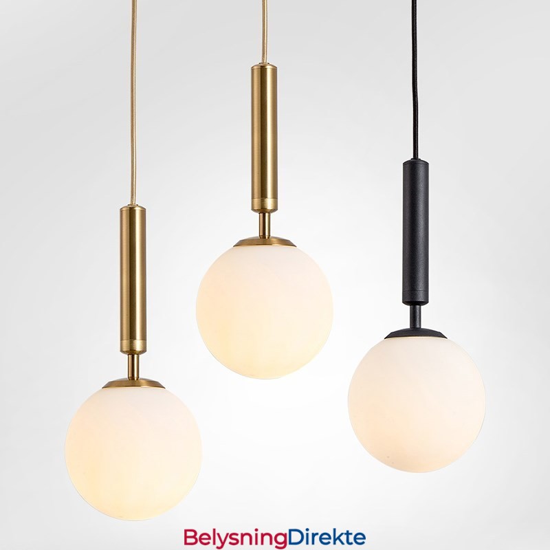 Moderne Og Moderne Pendellampe Med Glassskjerm
