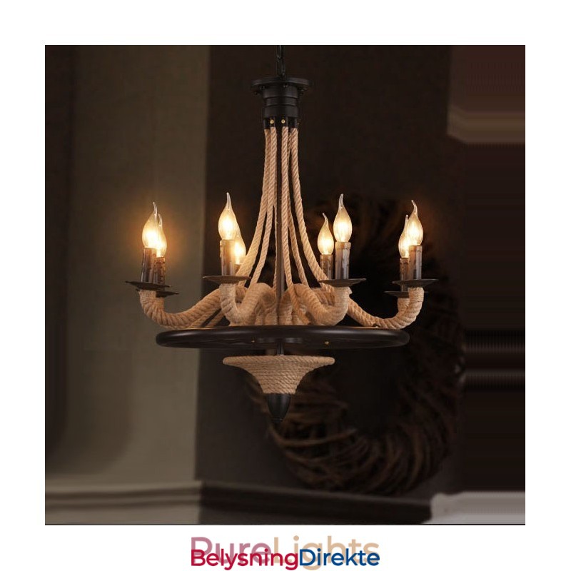 8 Lys Stearinlys Industriell Stil Hamptau Anheng Lysekrone Lys