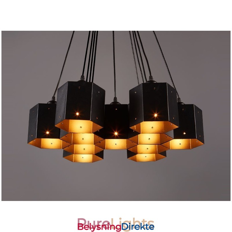 Loft Industriell Stil Pendellysekrone