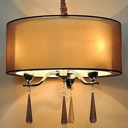 Enkel Smijernskrystalllysekrone Med 6 Lys