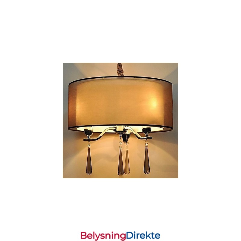 Enkel Smijernskrystalllysekrone Med 6 Lys