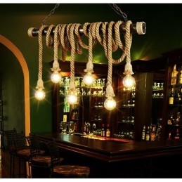 Vintage Tradisjonell Klassisk Nordisk Stil Hamptau-Lysekrone