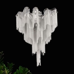 Tassels Lysekrone Designer Taklampe Sølvgullfarge