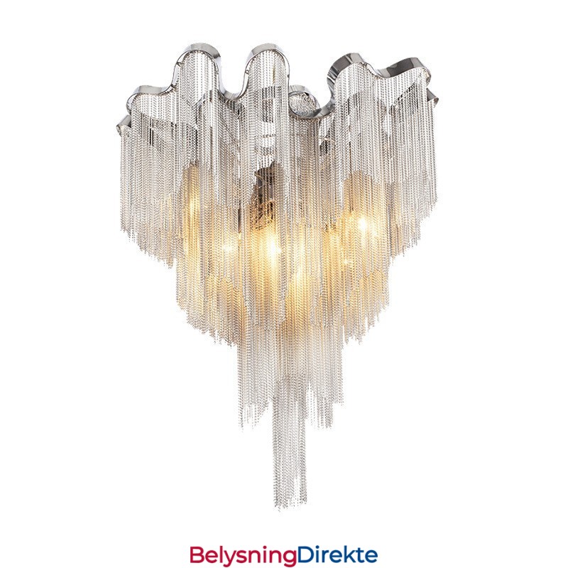 Tassels Lysekrone Designer Taklampe Sølvgullfarge